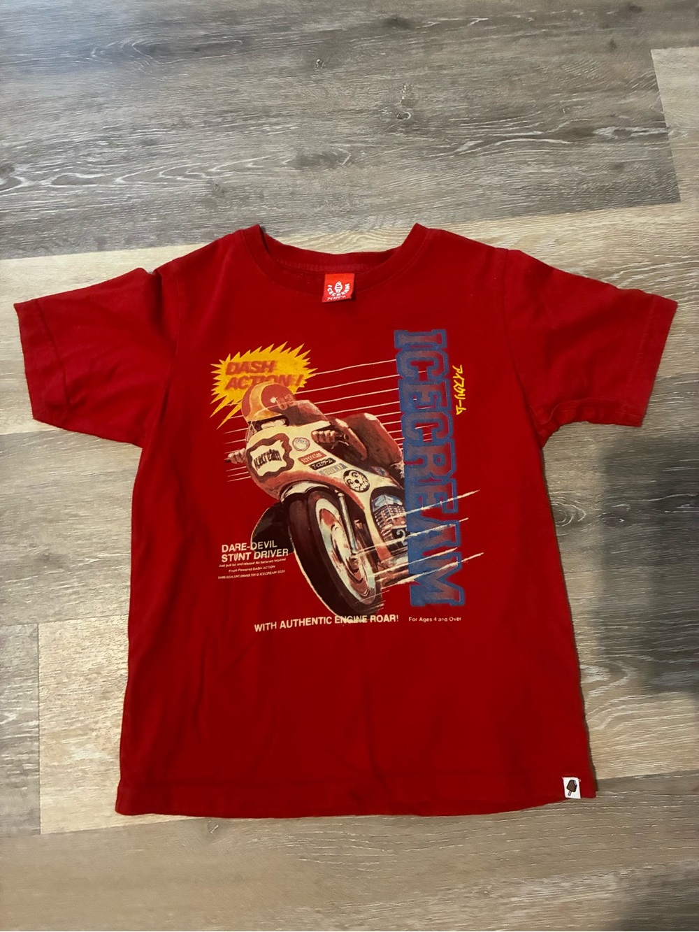 ICE CREAM RARE KIDS GRAPHIC T SIZE 7/8 DASH ACTION STREET RACING